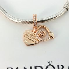 Pandora Rose Gold Snake & Heart Dangle Charm # 789086C01 New and never used ALE / R on it Sterling Silver and rose gold plated Pictures taken from actual item Comes with Official Pandora cartoon box PAYMENT: We accept credit cards, debit cards, and e-checks through Etsy payment system. Payment is due within 3 days, but immediate payment is greatly appreciated. SHIPPING: Item available now ready to go I can ship out as soon as possible mostly same day I do combine when you done please let me know Rose Gold Heart Charm For Valentine's Day, Valentine's Day Rose Gold Heart Charm, Rose Gold Charms For Valentine's Day, Personalized Rose Gold Charms For Valentine's Day, Rose Gold Heart Charms For Valentine's Day, Mother's Day Rose Gold Heart Charm Bracelet, Rose Gold Charms Bracelet For Anniversary, Snake Heart, Pandora Rose Gold