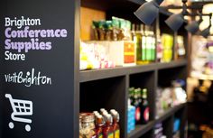 a store shelf filled with lots of condiments