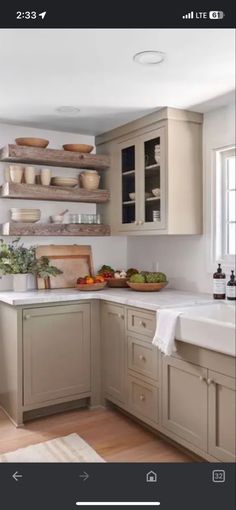 the kitchen is clean and ready for us to use in its new owner's home