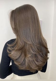 C Shape Haircut Long, 2 Layer Haircut Medium, Medium Length Hair With Layers And Face Framing, Rounded Long Layers, Braun Hair, Cascading Layers, Haircut 2023, Haircuts For Long Hair With Layers, Brown Hair Inspo