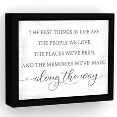 The Best Things In Life Are The People We Love Sign - Pretty Perfect Studio Deep Frame, Best Things In Life, Love Sign, 10 Frame, Close Friends, Rustic White, Canvas Signs, Love Signs, Classic Frame