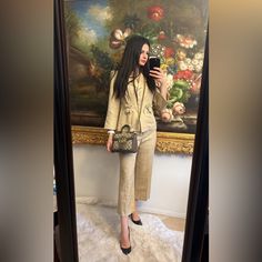 Reposhing This Item I Purchased From @_aposhmark. Loved It, But Ready To Rotate For Something New. Questions? Leave A Comment Below! Beige Long Sleeve Pantsuit For Fall, Chic Beige Long Sleeve Pantsuit, Chic Beige Pantsuit With Pockets, Chic Beige Pantsuit For Fall, Spring Beige Pantsuit With Pockets, Pant Suit, Something New, Jackets & Coats, Jackets For Women