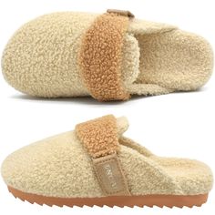 PRICES MAY VARY. Cute Sherpa & Polar Fleece：The upper of the house clogs slippers with roomy toe box wraps around the whole foot absorbing impact to protect your toes safe.The upper is made of soft sherpa and polar fleece lining. Thick Hard Rubber Soles：The hard soles is about 1.4 inches thick.The upgrade rubber soles are more lighter and elastic,and the special sawtooth outsoles which enhance the non-slip and strong grip. Deep Heel Cup：The special Ergonomics design of the footbed is adopted to Ugg Slipper, Slippers Cute, Garden Clogs, Clog Slippers, Ugg Slippers, Slippers Cozy, Womens Clogs, Womens Sandals Flat, House Slippers