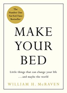 the book cover for make your bed