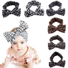 Material: Cotton, Soft Cloth. Package includes: 6 different color as show in picture. Size: Long 17 inch wide 2 inch. Suitable for 0-4 years old. The baby headbands are stretchy, soft and very comfortable. Knit Turban Headband, Leopard Print Accessories, Knit Turban, Bow Hairband, Baby Turban, Hair Band Accessories, Leopard Fashion