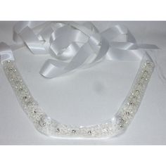 Beautiful Beaded Rhinestone "Skinny" Bridal Belt. The Double Faced Satin Ribbon Is 108 Inches Long And 3/4 Inch Wide. The Beaded Applique Is 18 Inches Long. Et45 Shelf Returns I Ship Five Days A Week I Don't Accept Returns Or Exchanges But Please Contact Me If You Have Any Problems With Your Order. We Are Not Responsible For Any Rhinestones That Come Lose After It Was Shipped. Shipping Costs Are Not Refunded. I Want You To Be Happy With Your Purchase. Any Items Damaged During Shipping Must Be Reported To Me Within 2 Days Of Receiving The Package. A Photo Must Be Provided Of The Item If Damaged To Have A Return Approved. I Must Be Notified Within 2 Days Of Receiving The Item If You Bel Vaddanam Designs, Sash Belts, Beaded Applique, Dress Belt, Bridal Belt, Sash Belt, Rhinestone Bead, To Be Happy, Bridal Dress