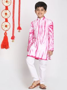 vastramay boys pink and white kurta pyjama set 3 Bollywood Style Long Sleeve Pant Set For Eid, Fitted Pant Set For Diwali Festive, Fitted Pant Set For Diwali Festival, Fitted Pant Set For Diwali, Festive Long Sleeve Pant Set With Dabka, Pink Long Sleeve Sherwani For Diwali, Festive Pink Long Sleeve Sherwani, Festive Straight Kurta Pant Set For Eid, Cotton Long Sleeve Pant Set For Eid