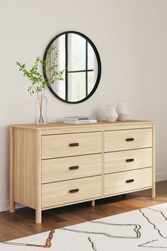 Cabinella Tan Dresser - Ornate Home Tan Dresser, Nursery Furniture Collections, Boys Bedroom Furniture, Six Drawer Dresser, Bedroom Furniture Dresser, 6 Drawer Dresser, Bedroom Dressers, Dresser Decor, Natural Wood Finish