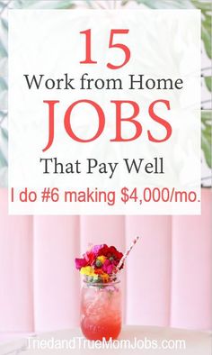 a sign that says work from home jobs that pay well i do 6 making $ 4 00 / mo