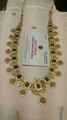 Whitestone Necklace, South Indian Weddings, By Appointment Only, Beautiful Gold Necklaces, Pearl Jewelry Wedding