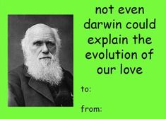 an old man with a long white beard and a quote on it that reads, not even drawn could explain the evolution of our love to from