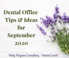 Hello Friends, What does the month of September typically look like in your office? Do you struggle to fill the schedule? Or do you find that it is a productive month for you? Those are the questions I asked you all last year because I always encourage my dental office teams to be proactive by taking steps to create/design what they want their schedules, production, collections, and patient growth to look like for each month. Why wait until the end of the month to say wow, that month was awful Dental Office Marketing, Office Marketing, Leadership And Management, Health Awareness Months, Posting Ideas, Local Business Marketing