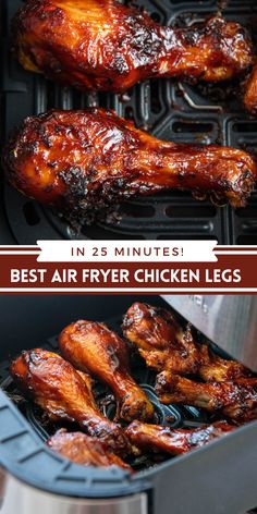 the best air fryer chicken legs in 25 minutes