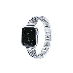 Dress up your Apple Watch in quiet luxury. This classic band is crafted in stainless steel and polished with high shine for everyday elegance. Waterproof for worry-free glam. Apple Watch Silver, Everyday Elegance, Classic Bracelets, Apple Watch Faces, Apple Watch Series 1, Quiet Luxury, Park Avenue, Stainless Steel Band, Back In Stock