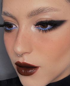 Ombre Lipstick, Retro Makeup, Cool Makeup Looks, Fancy Makeup, Black Makeup, Stage Makeup, Photo Makeup, Editorial Makeup