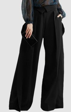 $1495 Preen Thornton Bregazzi Women's Black Stretch Wide-Leg Crepe Dress Pants L Description Black stretch-crepe - Button and concealed zip fastening at front- 95% viscose, 5% elastane; lining: 100% polyester- Dry clean About Us We sell only 100% authentic clothing from new with tags to gently used. We have a 100% authentic or money back guarantee on every item we sell. Items are listed daily so make sure to put us on your favorite! Most of our items come from a nationwide high end dept store. W Structured Black Bottoms For Workwear, Tailored Structured Evening Pants, Tailored Structured Bottoms For Evening, Tailored Structured Pants For Evening, Tailored Pants For Evening, Structured Black Bottoms For Office, Structured Black Bottoms For Evening, Chic Structured Office Bottoms, Chic Structured Bottoms For Office