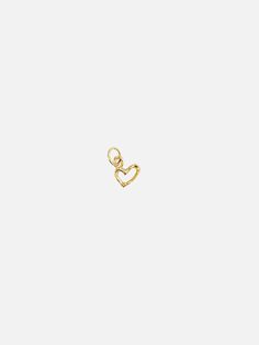 Mini Heart Charm in Gold - At Present Mini Heart, Gold Charm, Heart Charm, Perfect Gift, Yellow Gold, Chain, Pendant, Gold, Gifts