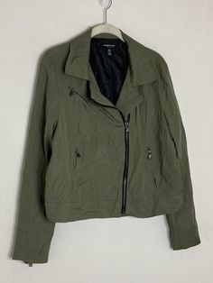 Kenneth Cole Women’s Moto Jacket Olive Green Asymmetrical ￼Zip Size Medium L2 | eBay Green Casual Biker Jacket With Zipper Closure, Green Casual Biker Jacket With Zipper, Casual Green Biker Jacket With Zipper, Casual Biker Jacket With Asymmetrical Zip And Pockets, Casual Biker Jacket With Asymmetrical Zip, Casual Biker Jacket With Asymmetrical Zip For Streetwear, Moto Jacket, Kenneth Cole, Olive Green