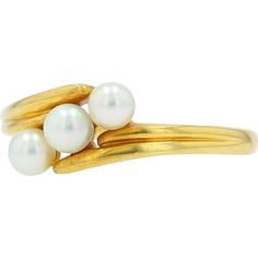 18K Yellow Gold Mikimoto Pearl Ring with 3.45-3.6mm Pearls Luxury Gold Pearl Ring With Round Band, Luxury Handmade Yellow Gold Pearl Ring, Mikimoto Pearl Ring, Luxury Yellow Gold Pearl Ring, Elegant Yellow Gold Multi-stone Pearl Ring, Refined Woman, Luxury 14k Gold Pearl Ring With Polished Finish, Luxury Yellow Gold Pearl Ring With Polished Finish, Sophisticated Jewelry