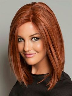 Autumn Red More Women Cartoon, 2015 Hairstyles, Long Bob Hairstyles, Red Hair Color, Medium Length Hair Cuts, Remy Human Hair, Bobs Haircuts, Medium Length Hair Styles, Bob Hairstyles