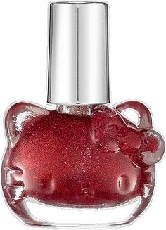 Hello Kitty Merchandise, Hello Kitty Makeup, Liquid Nails, Hello Kit, Hello Kitty Nails, Red Sparkle