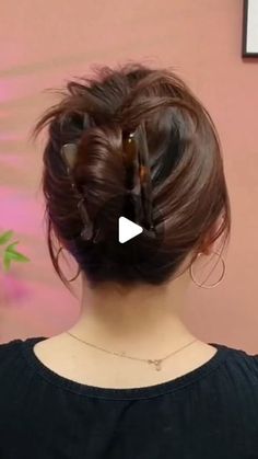 Fine Hair Updo, Easy And Beautiful Hairstyles, Claw Clip Hairstyle, Clip Hairstyle, Hair Style Vedio, Instagram Hairstyles, Hair Bun Tutorial, Hair Upstyles