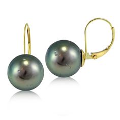 These lovely earrings feature 11mm Tahitian drop black pearls. This classic pair is set in 14k yellow gold and secured by leverbacks. Product Details Metal Type yellow-gold Metal Stamp 14k Weight 5.5GR Length 23.25MM Width 11MM Back Finding lever-back Luxury Classic Pearl Earrings With Lever Back, Luxury Yellow Gold Tahitian Pearl Earrings, Long Gold Earrings, Freshwater Pearl Earrings, Yellow Gold Earrings, Yellow Earrings, Freshwater Pearls Earrings, Long Dangle Earrings, Leverback Earrings