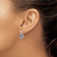 Add a touch of elegance and glamour to any outfit with these stunning Sterling Silver Cubic Zirconia Flower Earrings. Crafted with high-quality sterling silver, these earrings feature exquisite cubic zirconia stones that beautifully mimic the brilliance of real diamonds. The intricate flower design adds a touch of femininity and charm, making these earrings perfect for both everyday wear and special occasions.With an average weight of 3 grams and a width of 13mm, these earrings are lightweight and comfortable to wear all day long. The dangle post style adds movement and sparkle to the earrings, making them a standout accessory that will catch the light with every turn of your head.Whether you're dressing up for a night out or simply want to add a touch of sparkle to your everyday look, the Kidney Wire Earrings, White Earrings, Gold Polish, Stunning Earrings, Gold Earrings Dangle, Wire Earrings, Fine Jewelry Gift, Sterling Silver Hoops, Heart Earrings