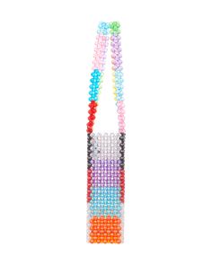 Our most classic shaped beaded bag featuring multi-colored patchwork pattern and double strap handles. Measurements: Height: 7.5" / Length: 8.25" / Depth: 2.25" / Handle Drop: 7.5" This bag is made by hand! Please allow up to 3 weeks from the order date for your item to ship! Multicolor Top Handle Shoulder Bag, Multicolor Crossbody Shoulder Bag With Top Carry Handle, Multicolor Crossbody Shoulder Bag With Top Handle, Multicolor Square Shoulder Bag With Mobile Phone Holder, Multicolor Top Handle Bag With Phone Pocket, Multicolor Square Shoulder Bag With Top Carry Handle, Multicolor Square Shoulder Bag With Detachable Handle, Multicolor Beaded Pouch Bag, Beaded Multicolor Bags For Shopping