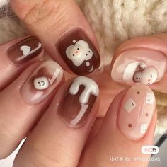 Korean Winter Nails, Pink Tip Nails, Cheetah Print Nails, Coquette Nails, Hello Nails, Basic Nails, Nail Candy