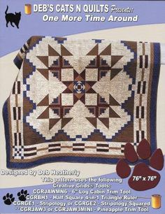 an advertisement for the quilter's book, debs cats n quilts