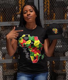 Mother Africa Continent Tee | Etsy African Birthday Tee Shirts For Women, African Tshirts D&d Clothing, African Tshirts Prints, Africa Continent, Mother Africa, African Gold, Cradle Of Civilization, Still I Rise, Fall Sale