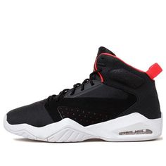 Air Jordan Lift Off 'Black Infrared 23' AR4430-061 Black Jordan Shoes With Air Cushioning For Streetwear, Modern Black Mid-top Basketball Shoes, Casual Black Basketball Shoes For Outdoor, Black Breathable High-top Sneakers For Outdoor Activities, Black Basketball Shoes With Air Max Cushioning For Sports, Mid-top Jordan Shoes With Air Cushioning For Sports, Black Basketball Shoes With Air Max Cushioning, Black High-top Sneakers With Air Cushioning For Sports, Black Dynamic Jordan Shoes For Light Sports