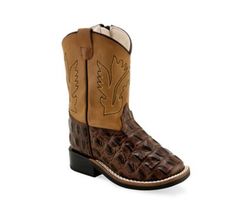 Old West Boys'  Western Boots, BSI1830 Baby Cowboy Boots, Old West Boots, Boots For Boys, Square Toe Cowboy Boots, Print Boots, Footwear Fashion, Toddler Boots, Clothes Pictures