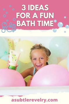 Bath time equals fun time for kids. We, at A Subtle Revelry, offer you a few - specifically 3 - novel ideas to try out with your children. Baths are a traditional childhood pastime that never gets boring or fades away over the generations. Combine this activity with other childhood attractions and bath time fun is taken to a whole new level. Let these ideas inspire you to create your own bath time entertainment for your little ones. Get the details here. #kidsfunbath #funbath #funbathtime Bath Time Ideas, Bath Routine, Time For Kids, Novel Ideas, Taking A Bath, Bath Time Fun, Best Bath