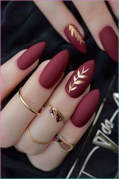 Acrylic Matte Nail Designs, Matte Autumn Nails, Gel Nails With Designs, Nails Inspiration Matte, Autumn Nails Matte, Matte Color Nails, One Colour Nails, Nails Types, Nails Inspiration Wedding