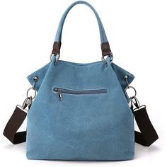 Bags | Canvas Tote Crossbody Shoulder Bag For Women Fashion Boho Bags Multicolor | Poshmark Denim Blue Large Capacity Shoulder Bag For Daily Use, Large Capacity Denim Blue Shoulder Bag, Denim Blue Canvas Shoulder Bag For On-the-go, Denim Tote Shoulder Bag With Zipper Closure, Denim Blue Shoulder Bag With Pockets For On-the-go, Work Tote Bag, Leather Satchel Handbags, Barrel Bag, Brown Leather Totes