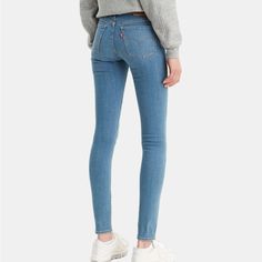 Levi’s 711 Skinny Lightwash Midrise Jeans Womens Size W27-L28 Levi's Slim Denim Bottoms, Levi's Blue Slim Fit Jeans, Everyday Levi's Blue Bottoms, Midrise Jeans, Jeans Womens, Mid Rise Jeans, Levi's Jeans, Levis Jeans, Levi's