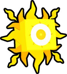 an image of a sun with eyes on it