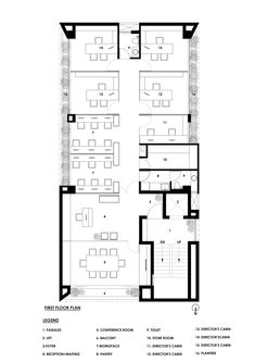 the floor plan for an office building