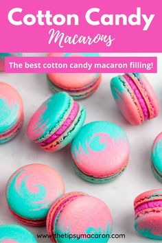 the best cotton candy macarons in the world