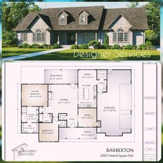 the floor plan for this house is very large and has three bedroom, two bathrooms