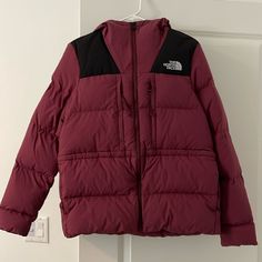 Super Warm!! Only Worn A Few Times During One Winter Season. Moving Sale. I Don’t Know The Style Number. But It Looks Similar To The 1996 Puffer Jacket Series. Size M. Flaw: Black Mark On The Front By The Zipper. Not Noticeable From Far. Shown In Picture. Burgundy Wine, Moving Sale, Face Down, North Face Jacket, I Don T Know, Wine Red, Winter Season, Puffer Jacket, Down Jacket