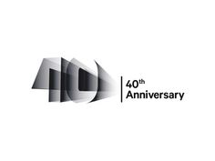 the 10th anniversary logo is shown in black and white, with an abstract design on it