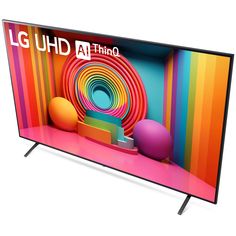 the lg uhd 4k ultra hd smart tv is shown in this image