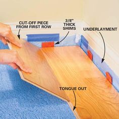 Guide to Installing Laminate Flooring | Family Handyman Installing Vinyl Plank Flooring, Laminate Flooring Diy, Laying Laminate Flooring, Wood Floor Installation, Laminate Flooring Colors, Installing Laminate Flooring, Hardwood Floor Colors, Oak Laminate Flooring, Wood Floors Wide Plank