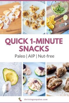 quick 1 - minute snacks palen, aip, nut - free