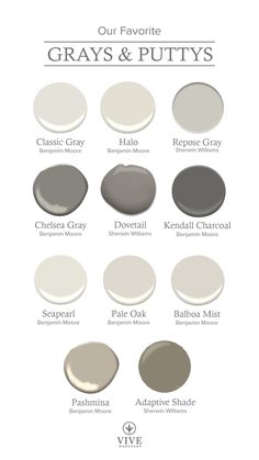 the most popular paint colors for exterior neutrals and white, with different shades to choose from