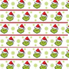 the grin face with santa's hat and snowflakes on white background fabric