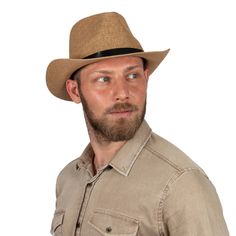 Our handmade straw cowboy hats are chic and charming in the summer.  Our cowboy hats have a beautiful vegan belt and have adjustable rope in inside of the hat fit most heads.  It's a beautiful and classic accessory for every men and women in all summer occasions and holidays. It's also great gift. Color : Camel  Size : 56-59 cm  Brim Size : 5.5 cm ( 2 inches) Crown : 12 cm (4.75 inches)  Belt : 1.5 cm  You can brush with softly brush and wipe with a damp rag. If your fedoras gets wet, shake off Casual Sun Hat With Flat Brim For Western-themed Events, Casual Flat Brim Sun Hat For Western-themed Events, Short Brim Panama Hat For Western-themed Events, Casual Brimmed Straw Hat For Western-themed Events, Casual Wide Brim Panama Hat For Western-themed Events, Casual Brimmed Straw Hat For Western Events, Western Style Fedora Panama Hat For Outdoor, Straw Hat With Short Brim For Western-themed Events, Straw Fedora Hat For Rodeo